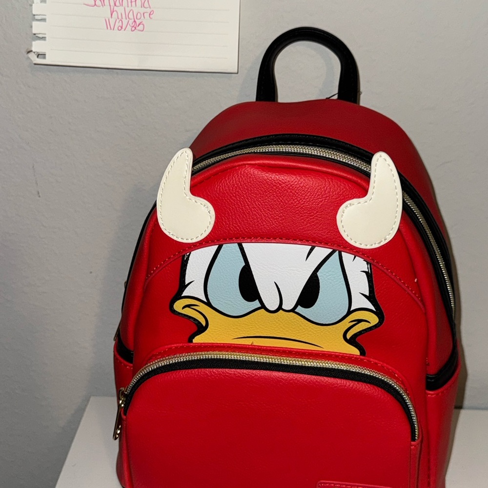 Loungefly NWT soft tag Devil Donald cosplay